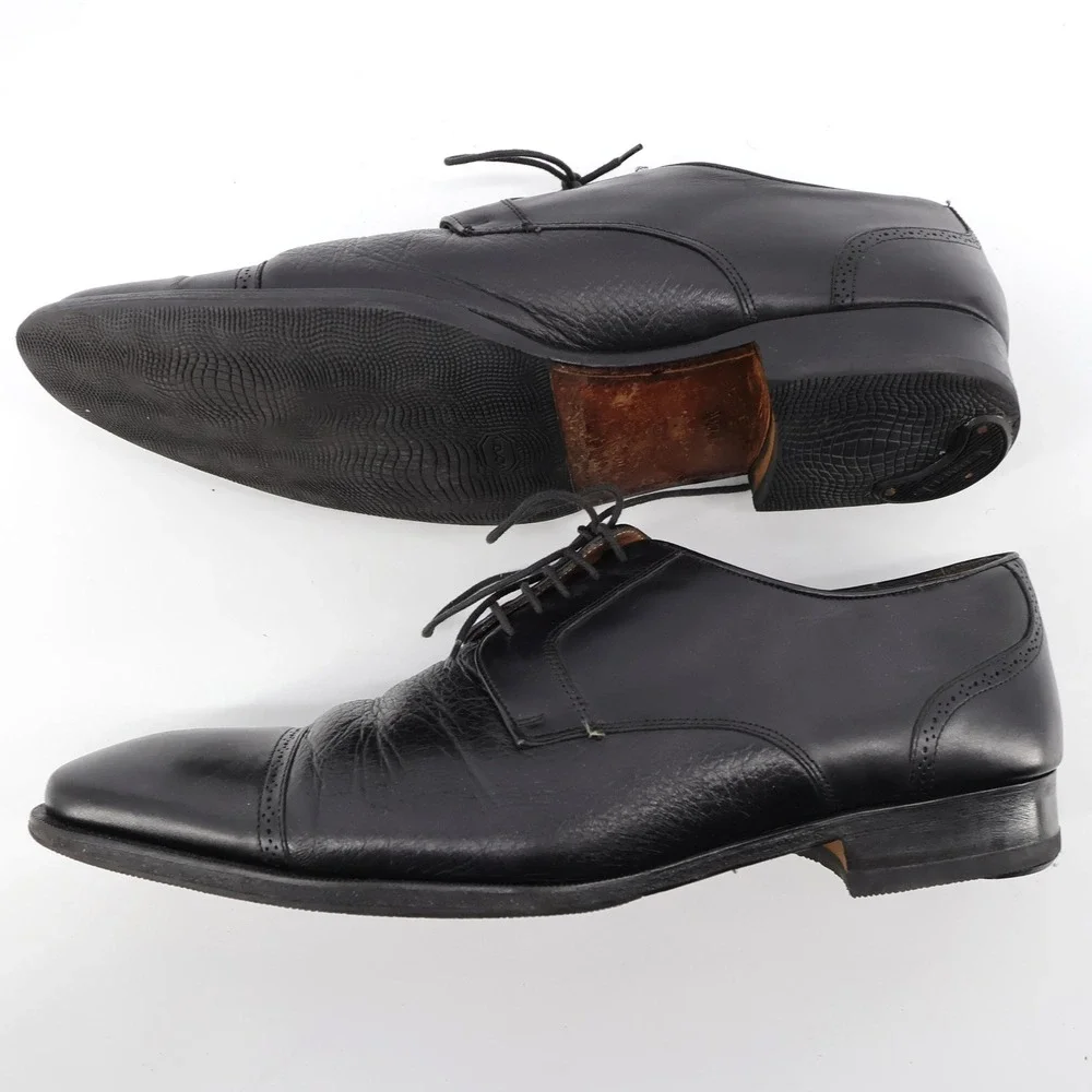 Mezlan Orbison Cap Toe Derby Black Mens 11.5 W